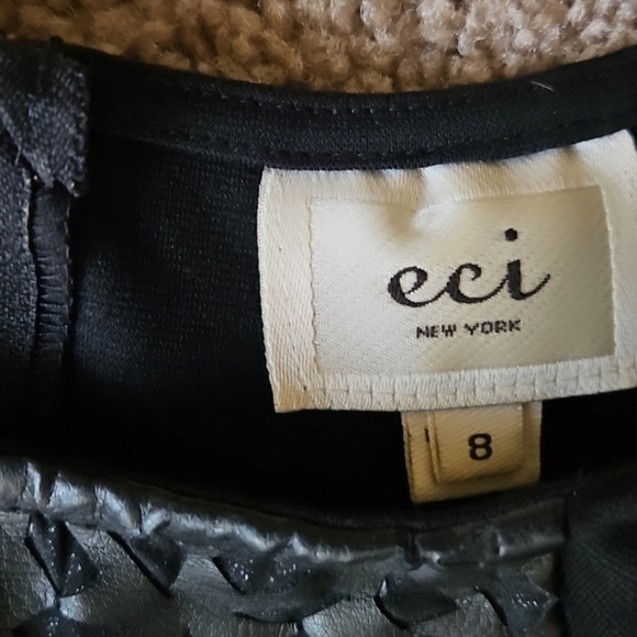 ECI New York Woman's Little Black Dress Size 8 - Picture 3 of 3